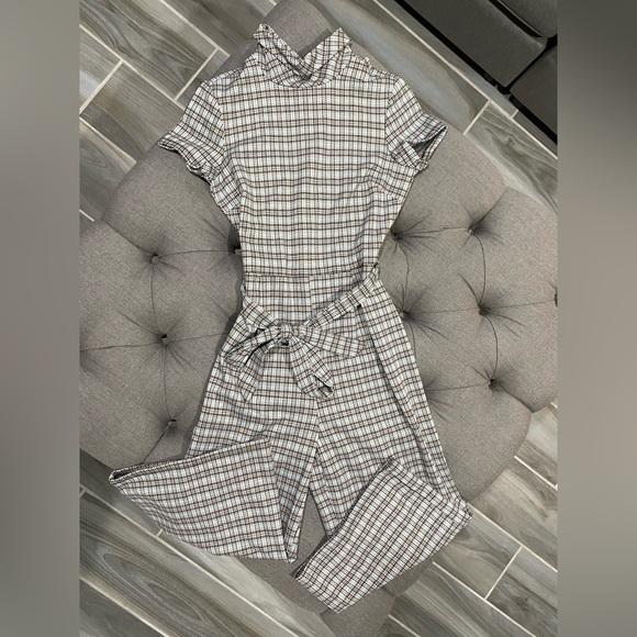 BeBop Pants - BeBop Jumpsuit - Size Small - Blue Plaid